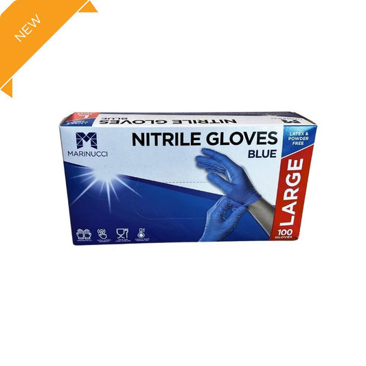 Marinucci Large Blue Powder Free Nitrile Glove