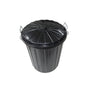 75L Plastic Garbage Bin Black - My Clean