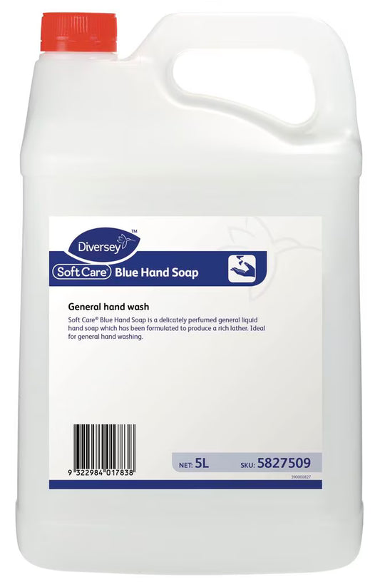 Diversey Soft Care Blue Hand Soap 5L - General Hand Wash