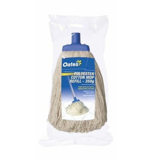 Poly/Cotton Mop Head 350gm No20 Oates - Cleaning Supplies