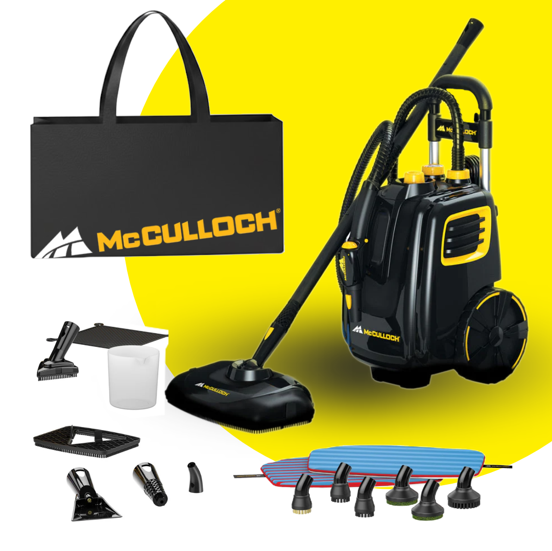 McCulloch MC1385 Deluxe Canister Steam Cleaner