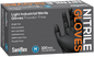 Saniflex Light Industrial Black Nitrile Gloves 100 Pack Medium