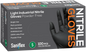 Saniflex Light Industrial Black Nitrile Gloves 100 Pack Small