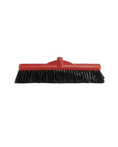 Oates 450mm Workshop Medium Stiff Poly Broom - Head Only - Blue, Green, Red