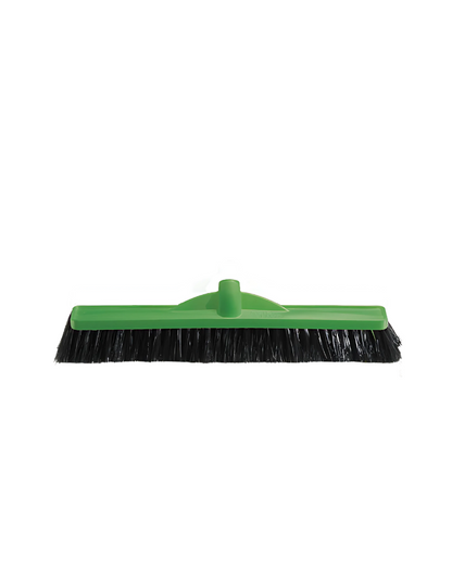 Oates 450mm Workshop Medium Stiff Poly Broom - Head Only - Blue, Green, Red