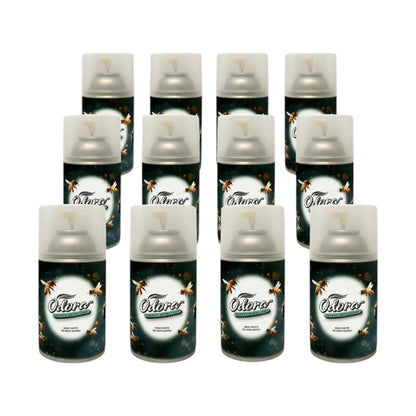 A pack of ten Osterizer insect spray cans arranged in two rows on a plain white background.