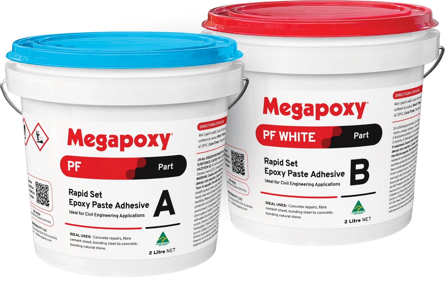 Megapoxy PF White-Rapid Set Epoxy Paste Adhesive KIT (3 Minutes)