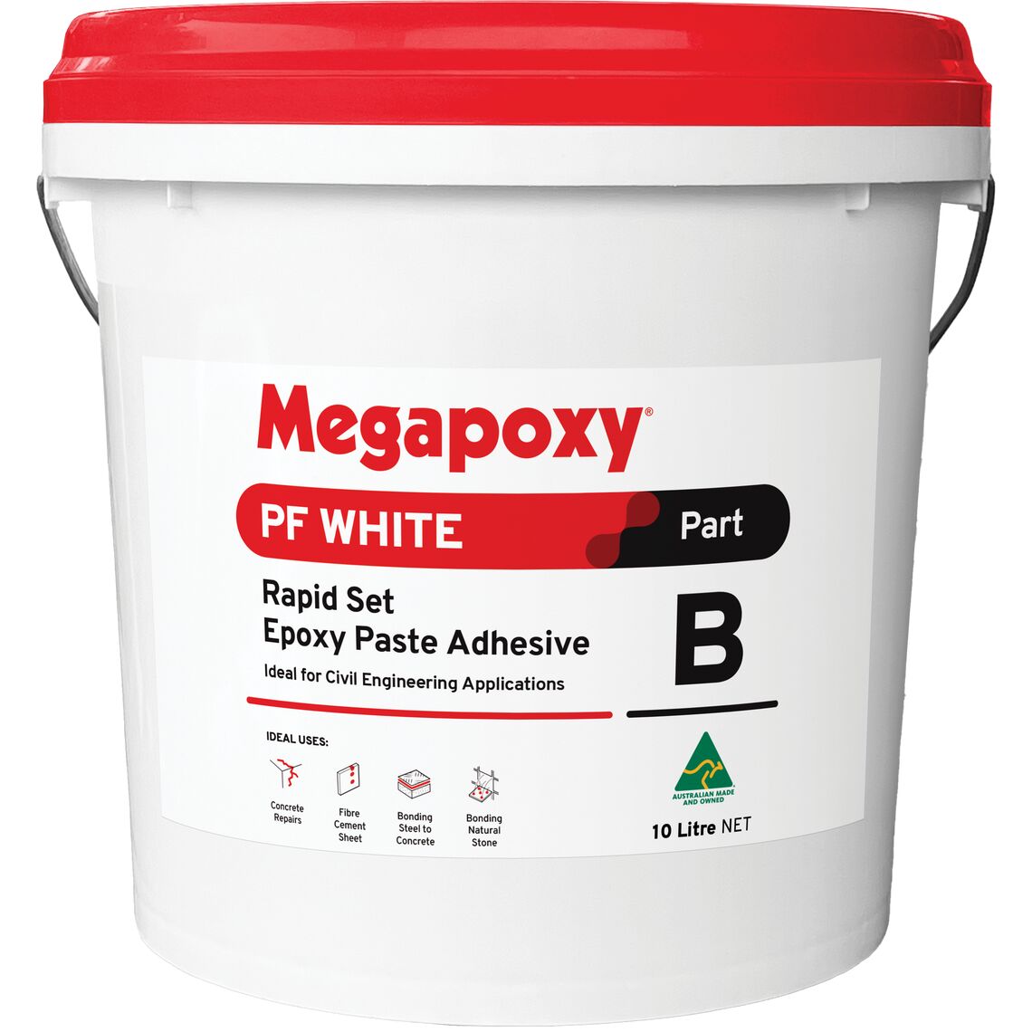 Megapoxy PF White-Rapid Set Epoxy Paste Adhesive KIT (3 Minutes)