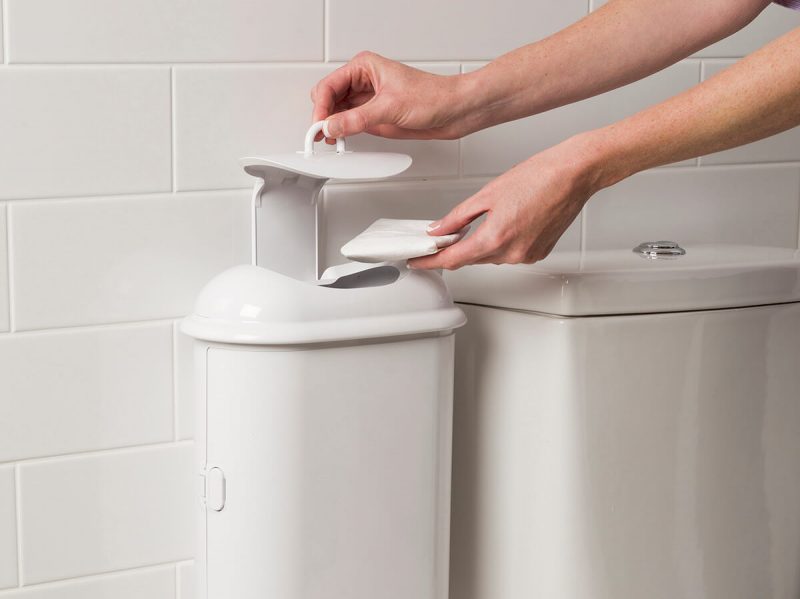 Pod™ Petite Manual Sanitary Lady Disposal Bin 7L