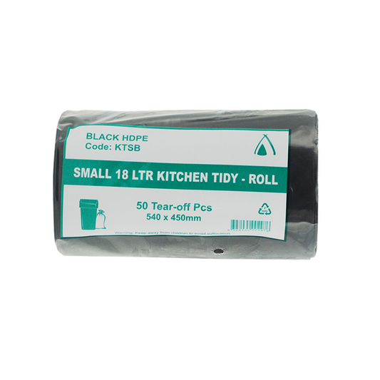 Tailored Packaging Black Small 18L Kitchen Kitchen Tidy Roll