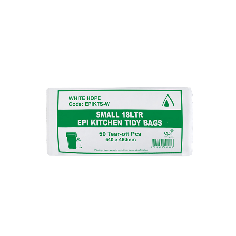 Tailored Packaging Small 18 Litre EPI White Bin Liner Roll