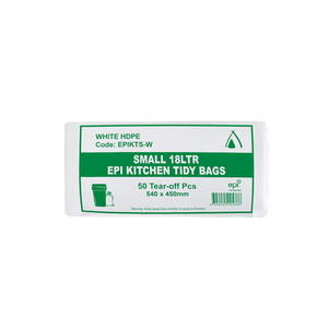 Tailored Packaging Small 18 Litre EPI White Bin Liner Roll