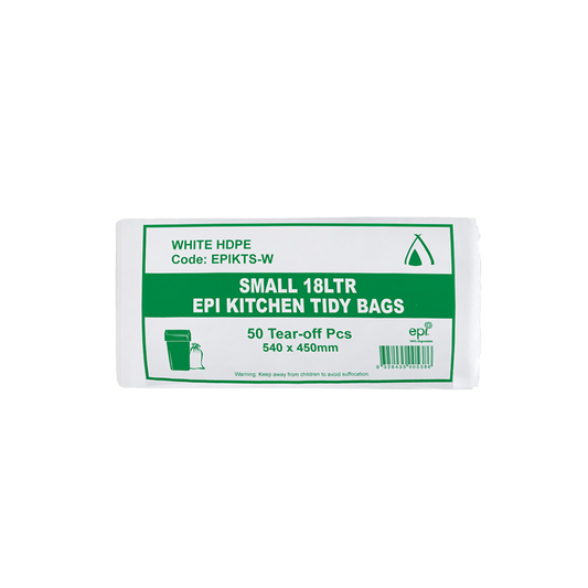 Tailored Packaging Small 18 Litre EPI White Bin Liner Roll