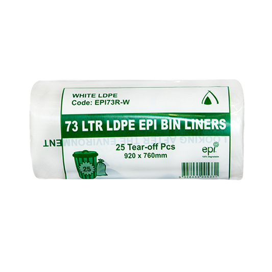 Tailored Packaging LDPE EPI Garbage Bin Liners 73L