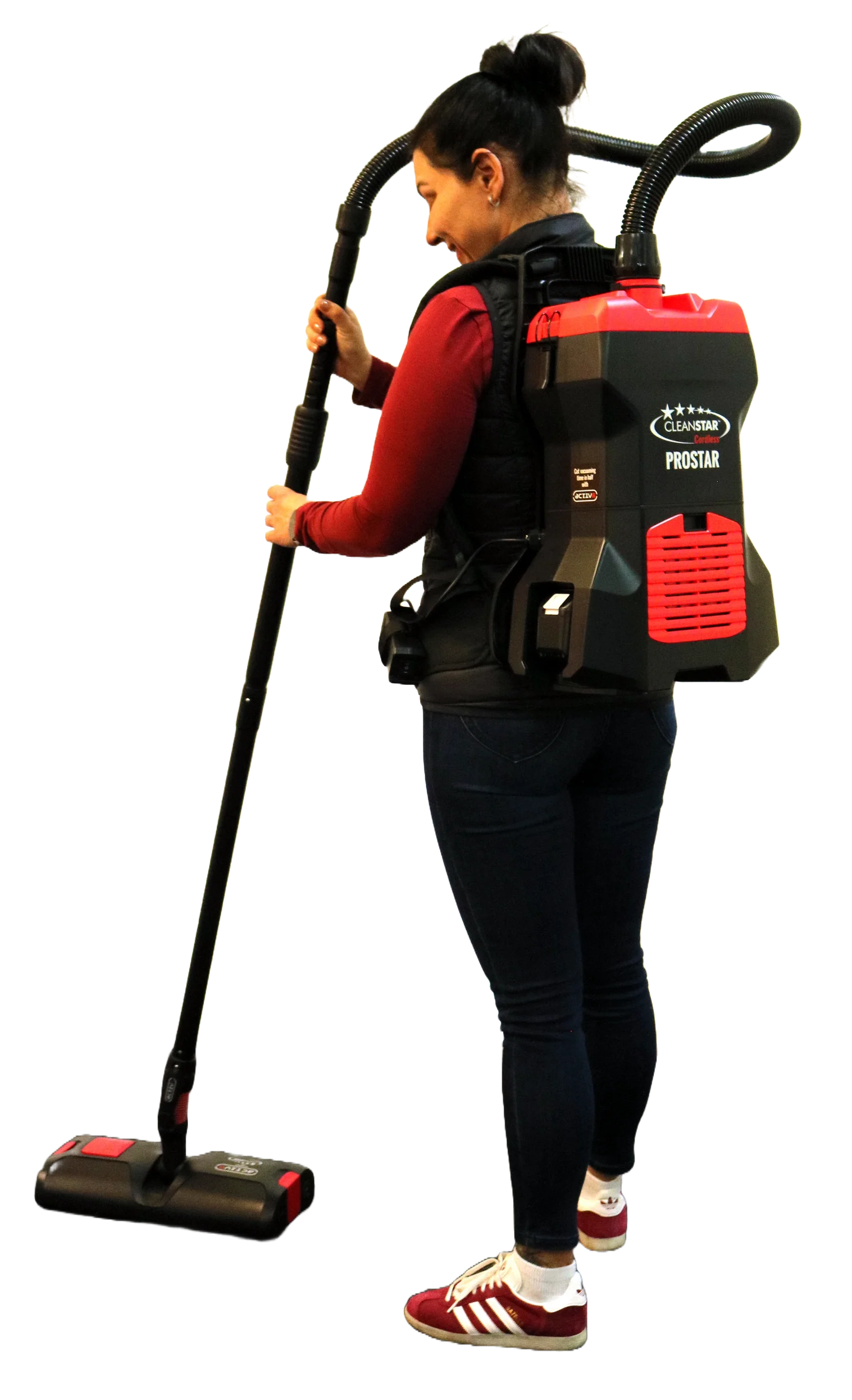 Cleanstar PROSTAR cordless backpack vacuum cleaner for commercial cleaning