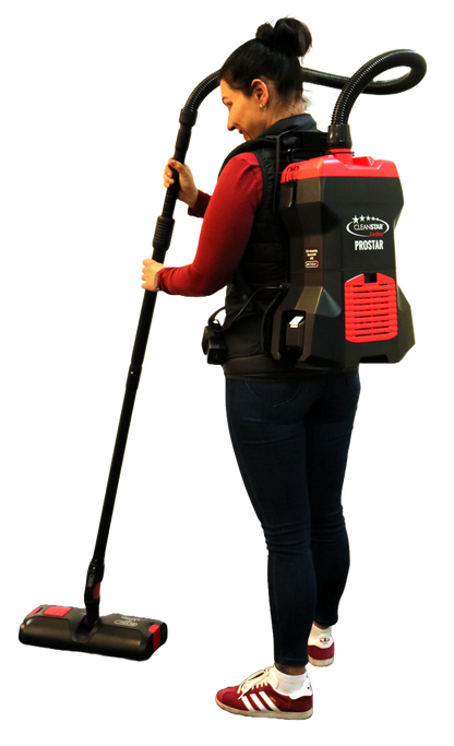 Cleanstar PROSTAR cordless backpack vacuum cleaner for commercial cleaning