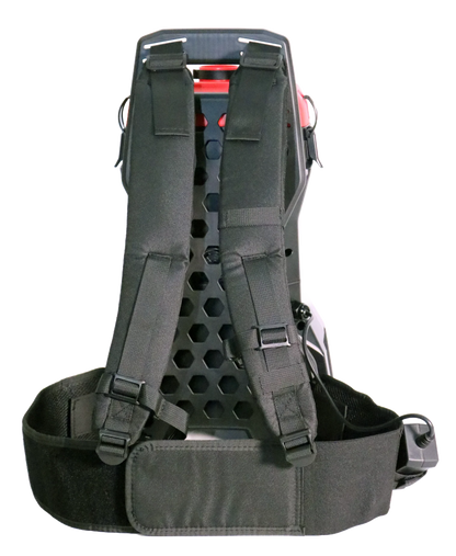 Commercial cleaner using Cleanstar PROSTAR 36V cordless backpack vacuum