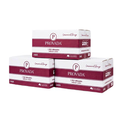 Three boxes of Provada Commercial Range 1 PV UltraSlim 2400 sheets stacked together on a plain white background.