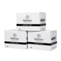 Three white cardboard boxes of Provada Commercial 80 metres 16 rolls stacked in a pyramid arrangement on a white background.