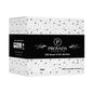 A box of Provada Premium 700 sheet 2 ply 48 rolls of toilet paper, featuring a black central label band with white text and butterfly pattern on a white background.