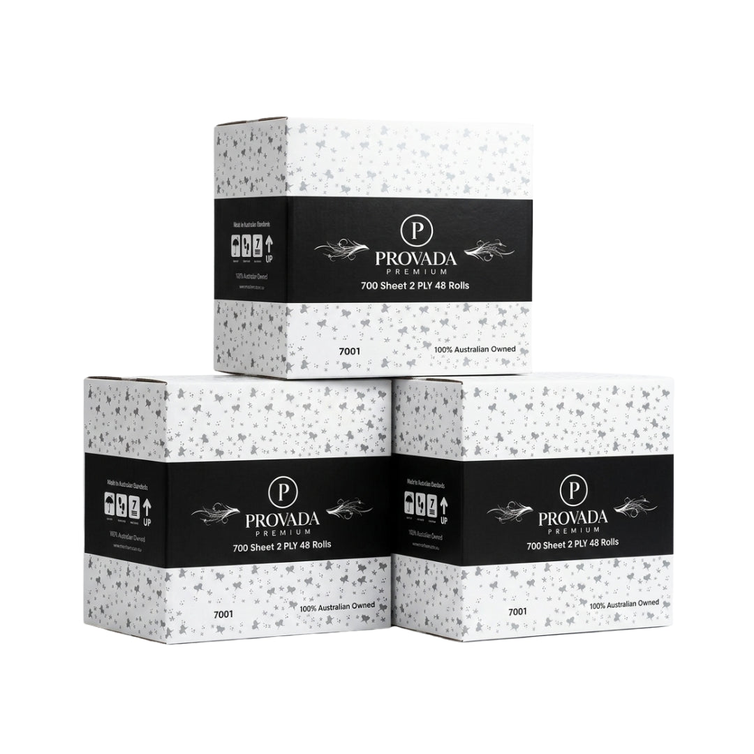 Three stacked boxes of Provada Premium 700 Sheet 2 PV All Buils, featuring a white speckled pattern with a wide black label band and gold logo details, set against a plain white background.