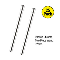 Pacvac Chrome two piece wand - 32mm