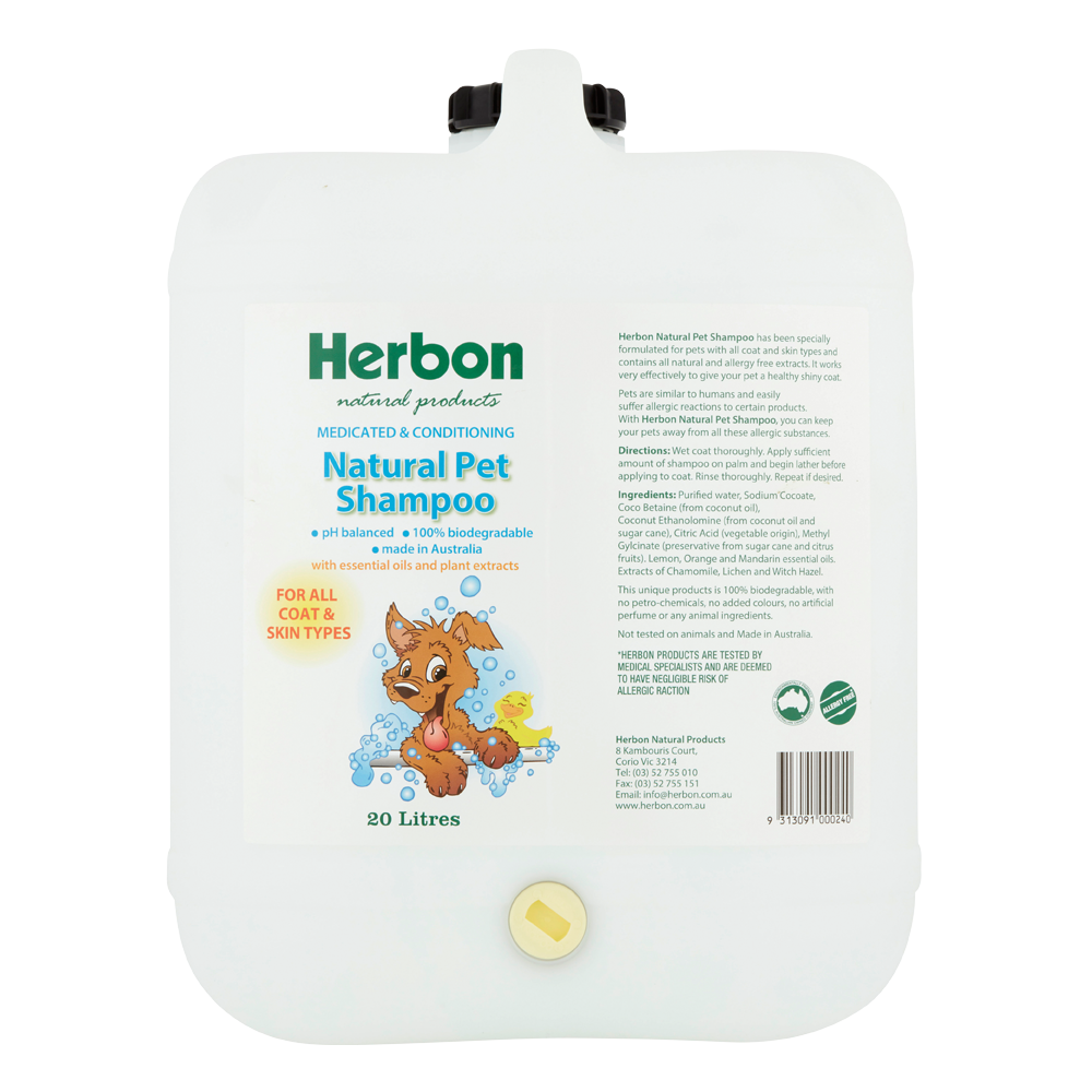Herbon Pet Shampoo 1 Lt, 5Lt & 20Lt