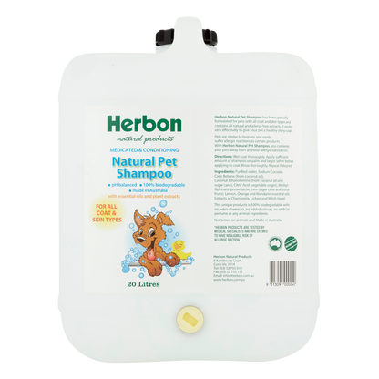 Herbon Pet Shampoo 1 Lt, 5Lt & 20Lt
