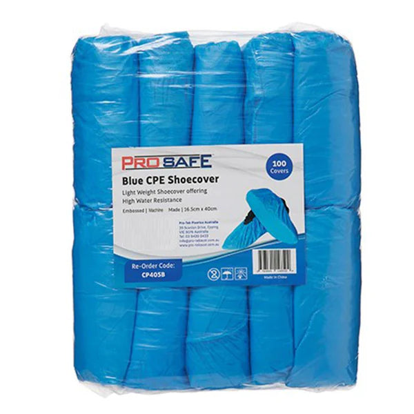 ProSafe Blue CPE Shoe Cover - Chlorinated Polyethylene