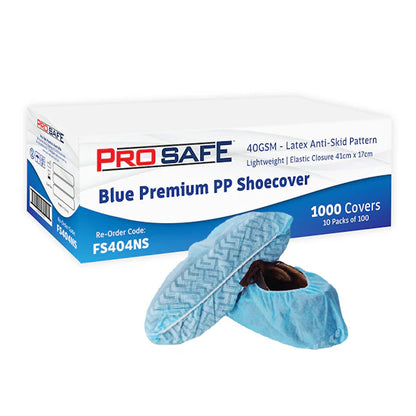 ProSafe Premium Blue PP Shoe Cover - 40gsm Polypropylene