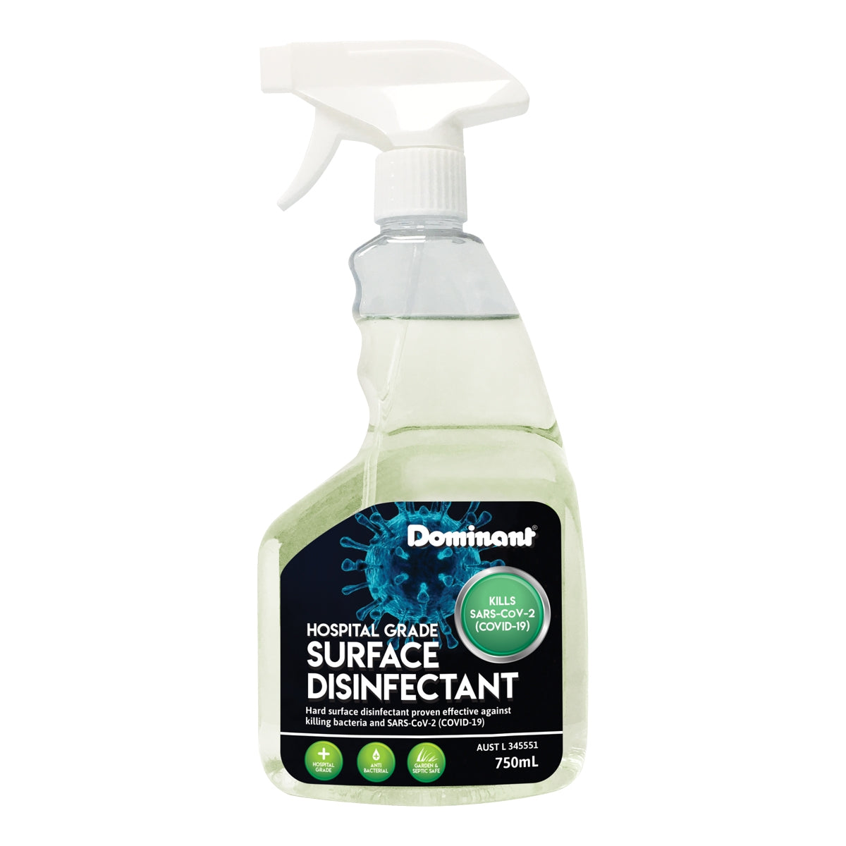 Dominant Hospital Grade Surface Disinfectant 750ML