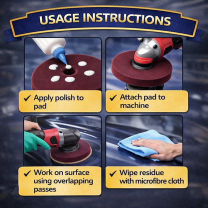 Concept Kleen 6″ Red Polishing Buff Pad