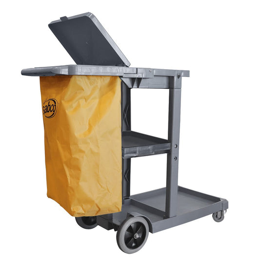 Professional Janitor Trolley with Lid