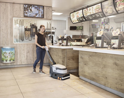 Nilfisk SC250 Walk Behind Cordless Compact Scrubber Dryer