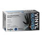 Saniflex Disposable Vinyl Gloves Powder Free - Black - 100 Pack Large