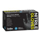 Saniflex Heavy Duty Black Nitrile Gloves 100 Pack Medium