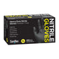 Saniflex Heavy Duty Black Nitrile Gloves 100 Pack X-Large
