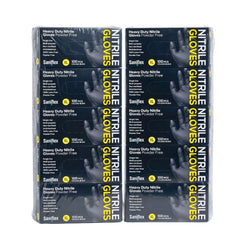 Saniflex Heavy Duty Black Nitrile Gloves 100 Pack X-Large