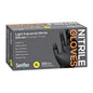 Saniflex Light Industrial Black Nitrile Gloves 100 Pack XL