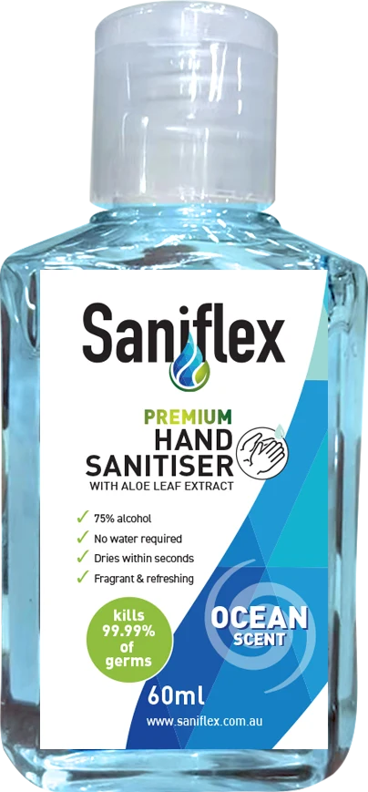 Saniflex Premium Hand Sanitiser Ocean Scent 60ML