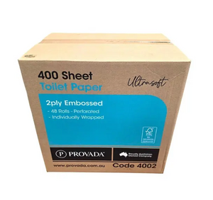 Provada Ultrasoft Toilet Tissue 2ply 400 sheets 48 Rolls