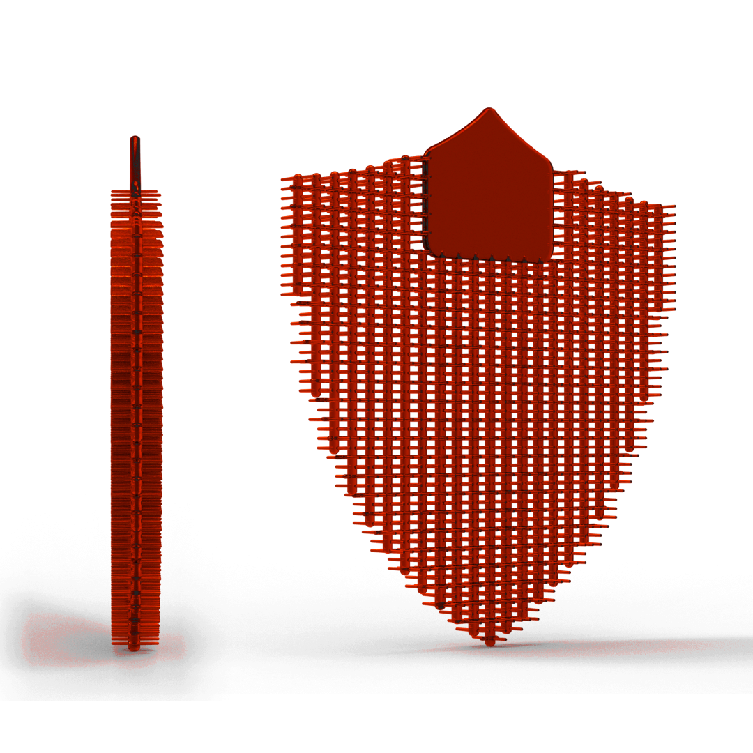 Double Sided Spikes Urinal Pad- Berry