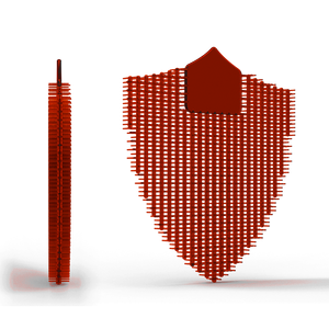 Double Sided Spikes Urinal Pad- Berry