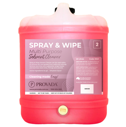 PROVADA Spray &amp; Wipe Multi-Purpose Cleaner 20L