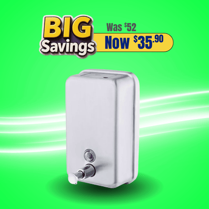 Stainless Steel Hand Soap Dispenser - Cleaning Supplies