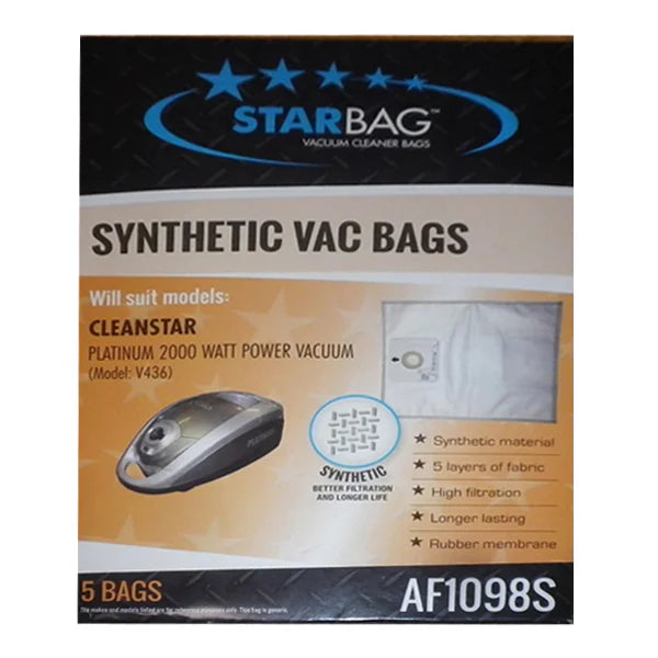 Starbag AF1098S Synthetic Vacuum Cleaner Bags