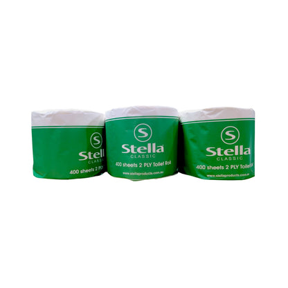 Stella Classic 400 Sheet 2 Ply Toilet Roll