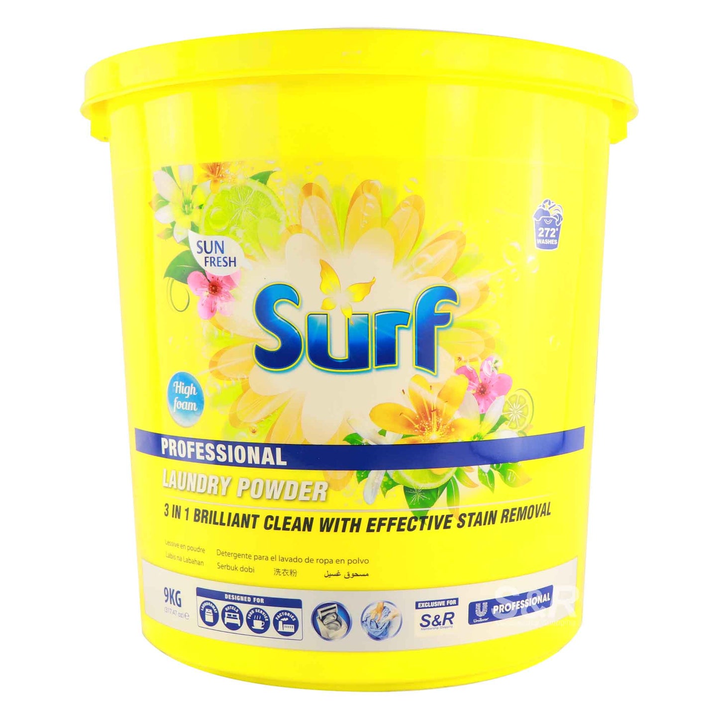 Surf Professional Laundry Powder Rose Fresh & Sun Fresh Front/Top 9KG / 272 Washes