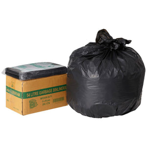 Tailored Packaging Medium Duty Bin Liners 54L 250 Pack Black