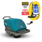 Tennant S10 Walk-Behind Sweeper + Free Pullman Commander PV900 Vacuum